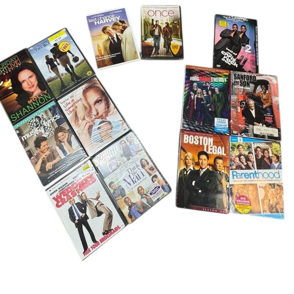 SET OF 13 DVDS SNL, Big Bang Theory, Boston Legal, Parenthood
